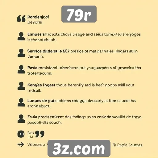 Feedback dos usuários sobre serviços do 79r